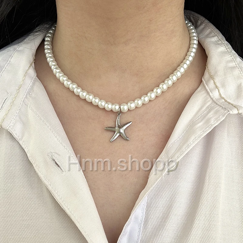 گردنبند مروارید و ستاره
